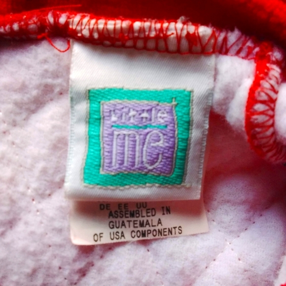 Little Me Quilted Red 1 pcs Christmas Outfit 9m - Picture 3 of 4